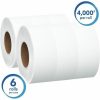 1-Ply White Jumbo Roll Commercial Toilet Paper, 6/Case