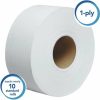 1-Ply White Jumbo Roll Commercial Toilet Paper, 6/Case