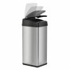 13 Gallon Stainless Steel Rectangular Sensor Trash Can