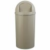 Commercial Marshal 25 Gallon Trash Can (Beige)