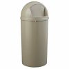 Commercial Marshal 25 Gallon Trash Can (Beige)