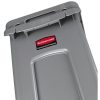 Commercial Slim Jim 23 Gallon Gray Rectangle Trash Can