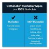 Fresh Care Flushable Cleansing Cloths, White, 84/Pack, Carton Of 8