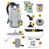 Gofit 6 Cordless Cm Backpack Vacuum W/Xover Telescoping Wand Tool Kit