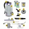 Gofit 6 Cordless Com Backpack Vacuum W/Xover Two-Piece Wand Kit