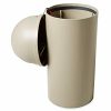 Marshal 15 Gallon Plastic Round Trash Can (Beige)