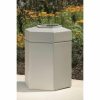 Products Polytec 30 Gallon Hexagon Trash Can (Beige)