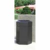 Products Polytec 30 Gallon Hexagon Trash Can (Black)