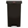 Slim Jim 13 Gallon Front Step-On Trash Can (Black)