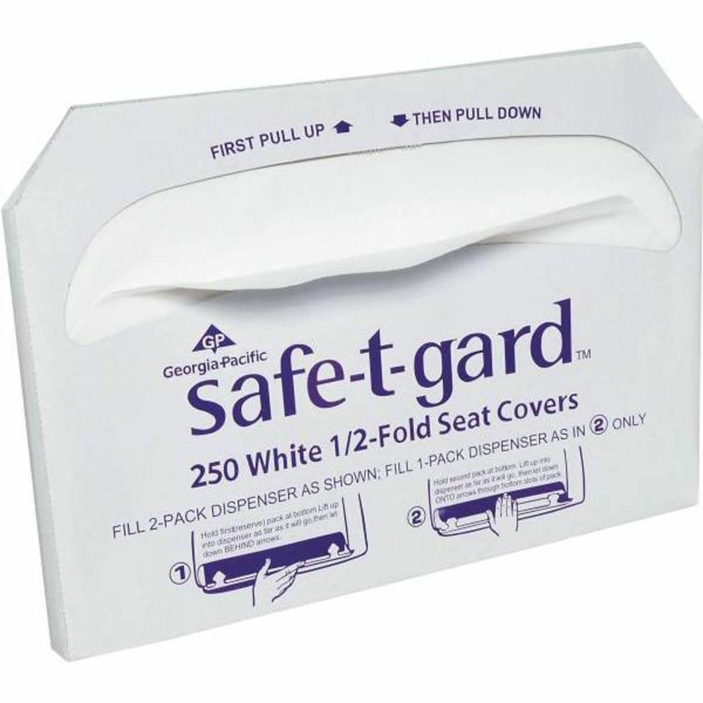 14.5 In. X 17 In. Half-Fold Toilet Seat Cover (White) (20-Case)