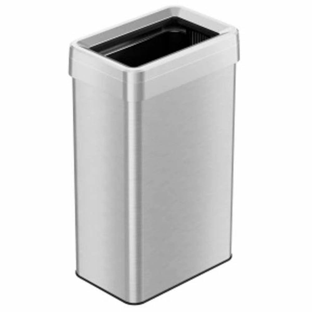 18 Gallon Stainless Steel Rectangular Open-Top Trash Can