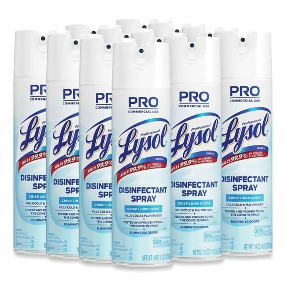 19 Oz Disinfectant Spray (Crisp Linen) (12-Case)