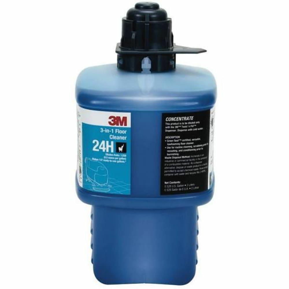 2 Ltr Twist’ Fill 3-“1 Floor Cleaner 24H Concentrate Gray Cap Case Of 6