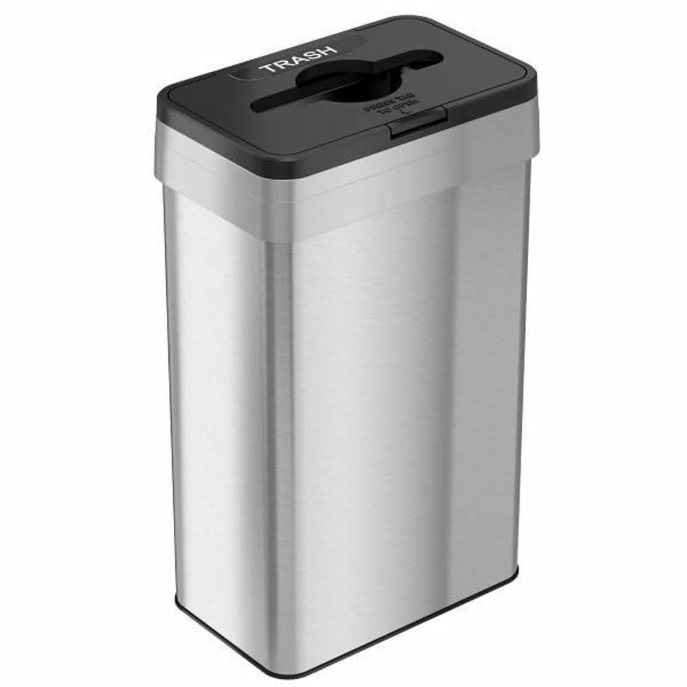 21 Gallon Closing Lid Trash Can (Stainless Steel)