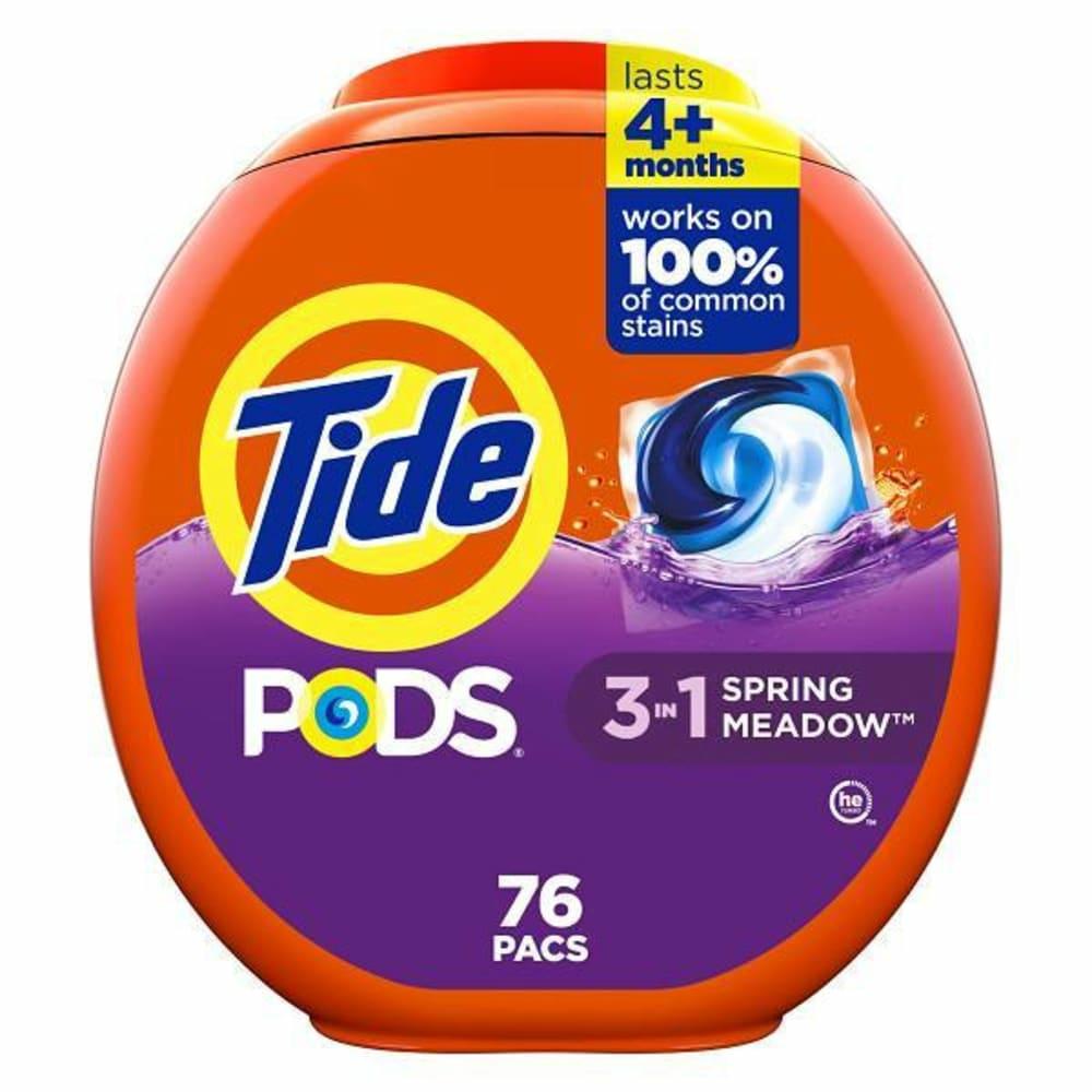 3-In-1 He Spring Meadow Scent Liquid Laundry Detergent Pods (4-Case)