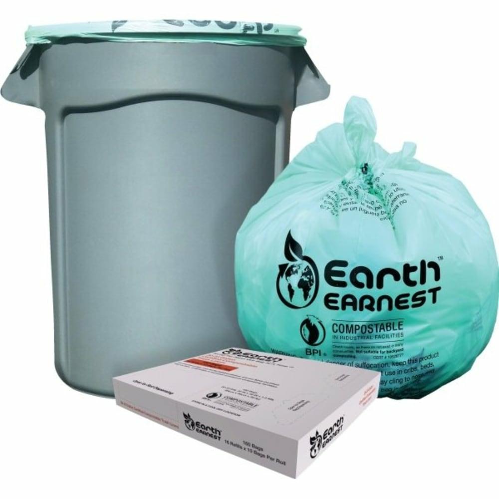 30-33 Gal Low-Density Trash Can Liner (160-Carton) (Green)