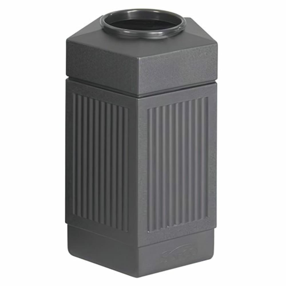 30 Gallon Canmeleon Pentagon Polyethylene Indoor/Outdoor Receptacle (Black)