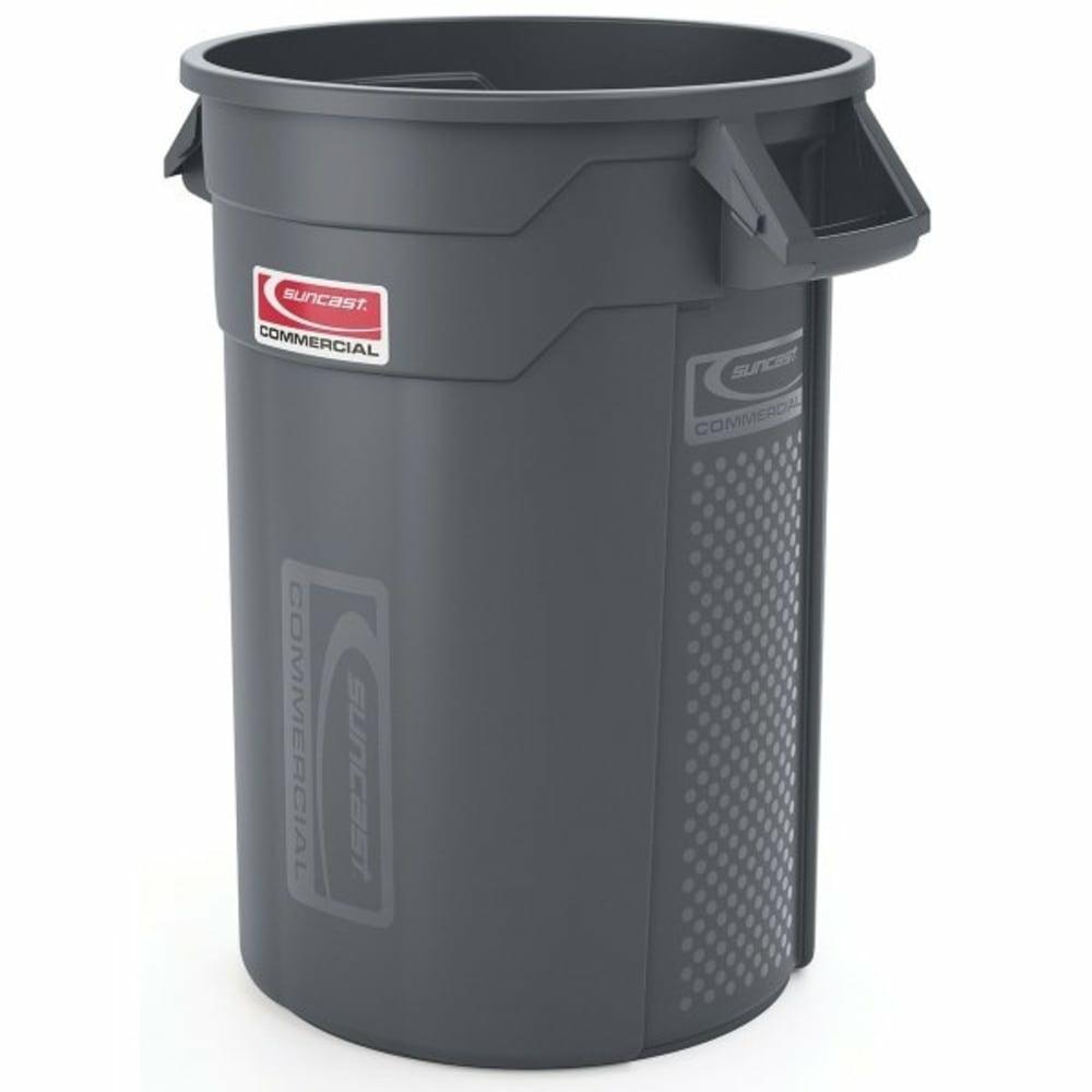 32 Gallon Utility Trash Can Gray