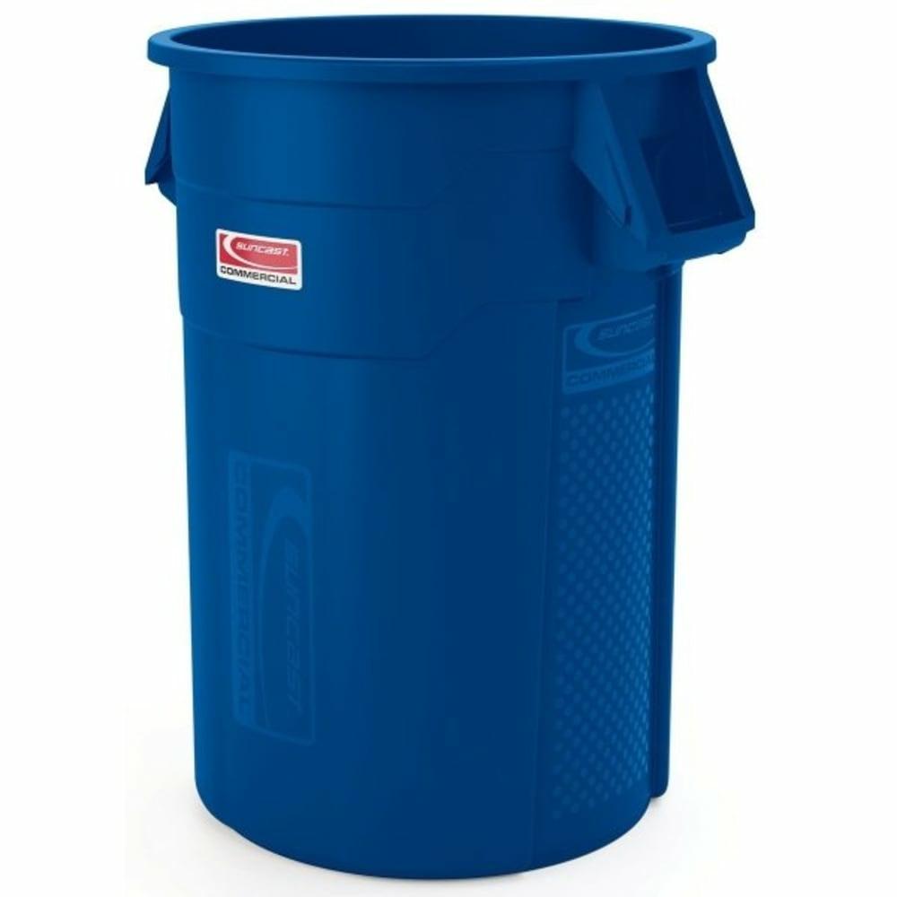 44 Gallon Utility Trash Can Blue