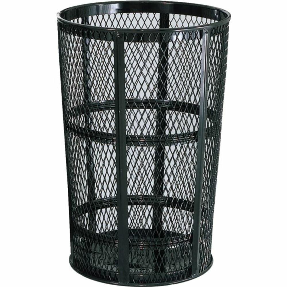 45 Gallon Steel Street Basket Trash Can