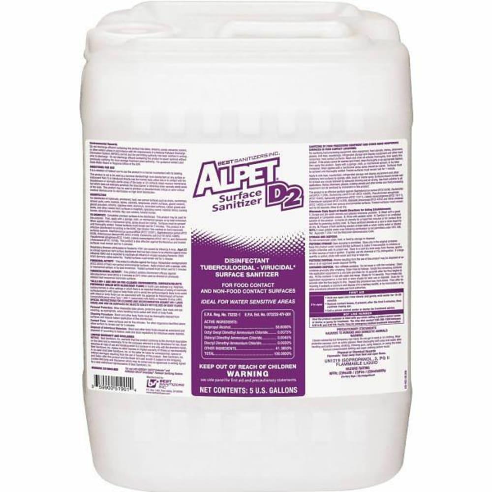 5 Gal. Alpet D2 Surface Sanitizer