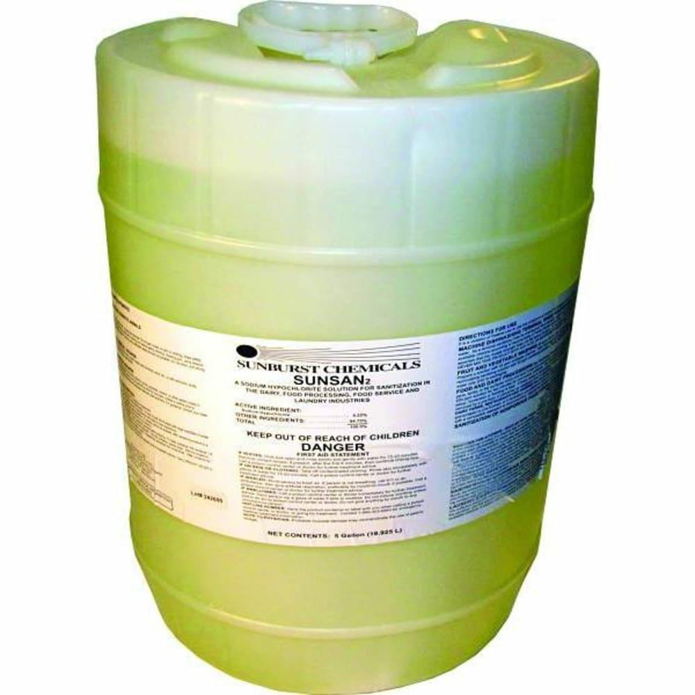 5 Gal. Sunsan 2 Low-Temp Dish Machine Chlorinated Sanitizer