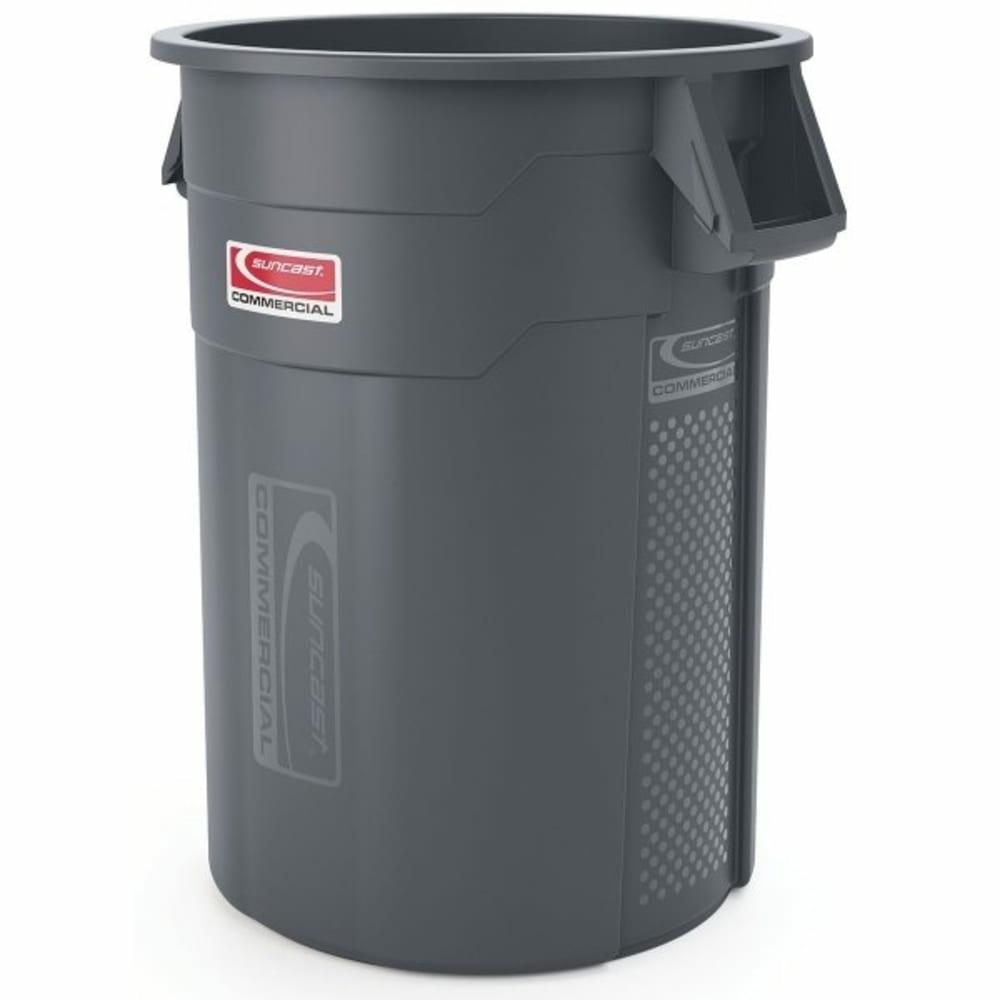 55 Gallon Utility Trash Can Gray