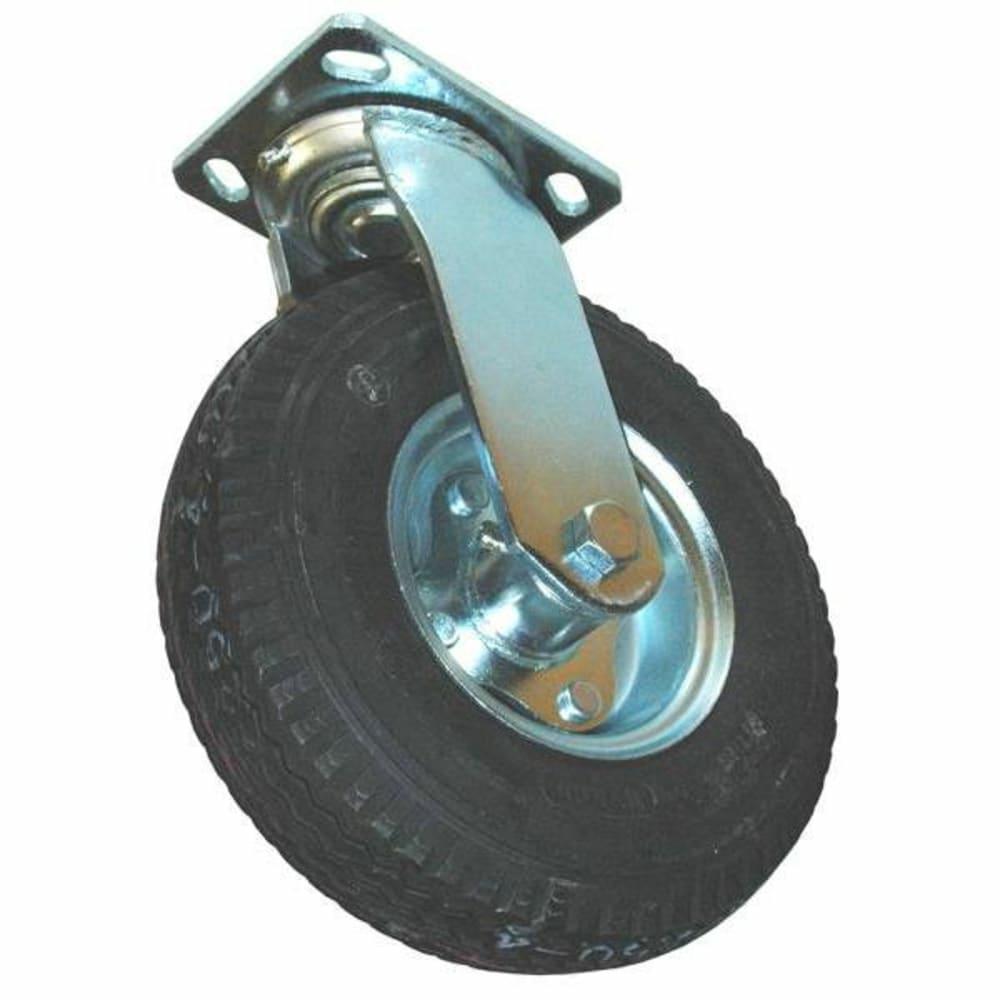 8 Inch Pneumatic Swivel Plate Caster For Heavy Duty Platform Truck