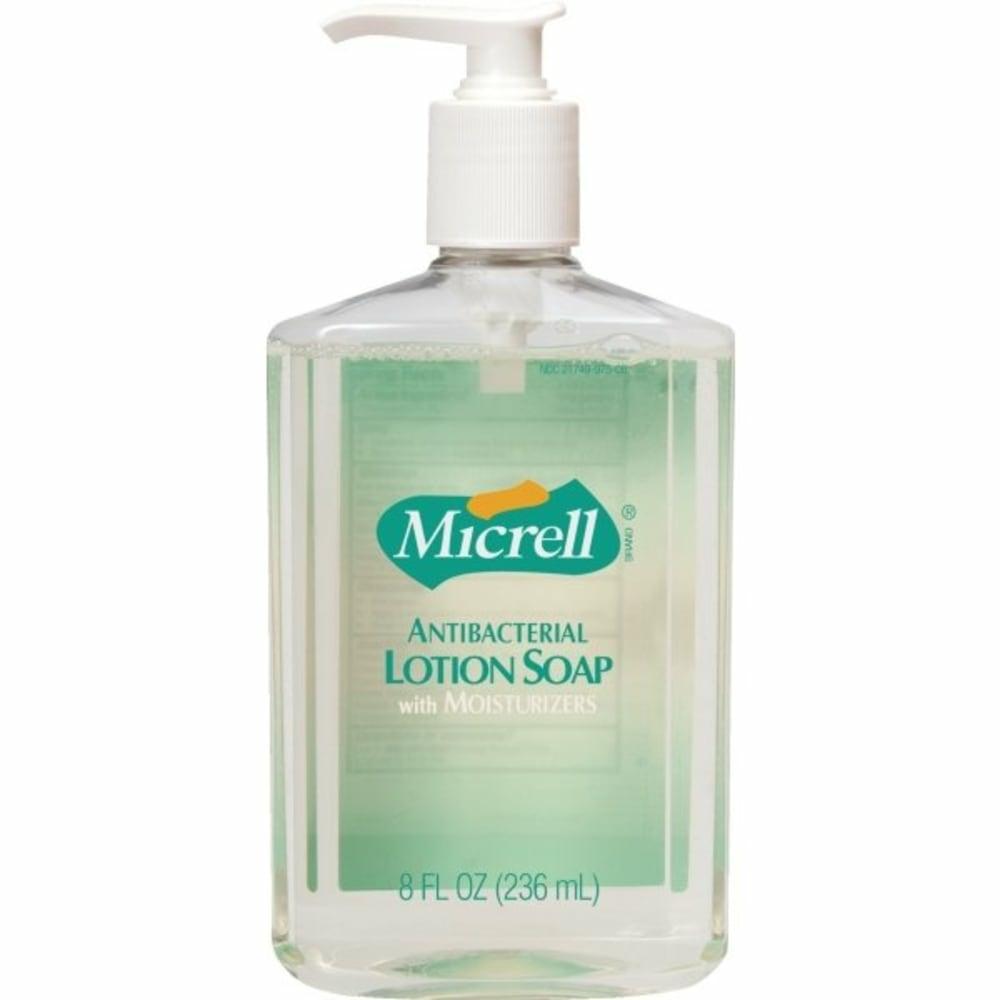 8 Oz Antibacterial Lotion Soap, Light Citrus Scent, Pump Bottle Case Of 12