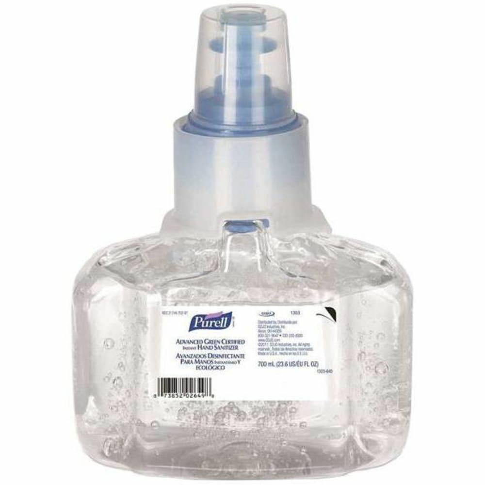 Adv. Hand Sanitizer Gn Cert. Gel 700Ml Refill For Ltx-7 Disp Case Of 3