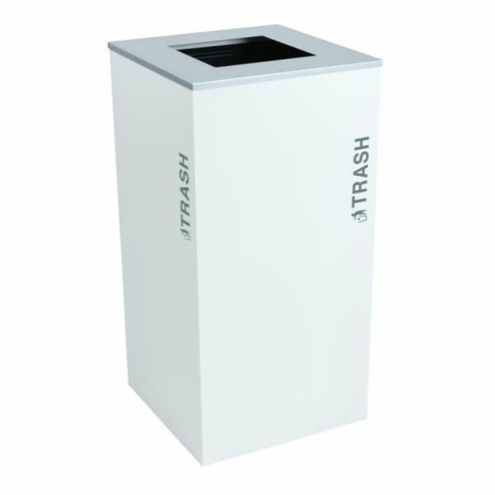 Black Tie Series 36 Gallon Recycling Receptacle Rc-Kd36-T Bt-Wht