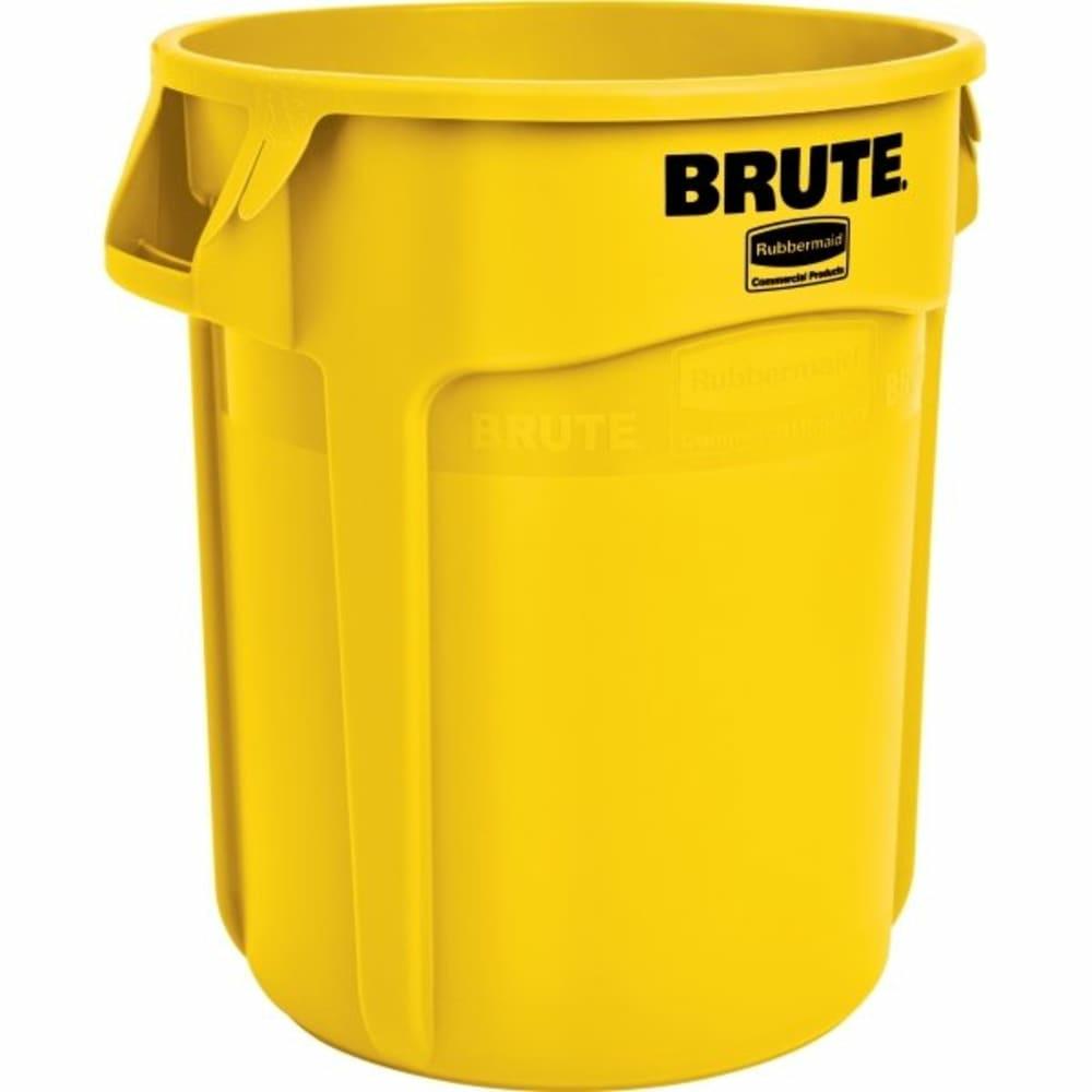 Brute 20 Gal Yellow Round Vented Trash Can (6-Pack)