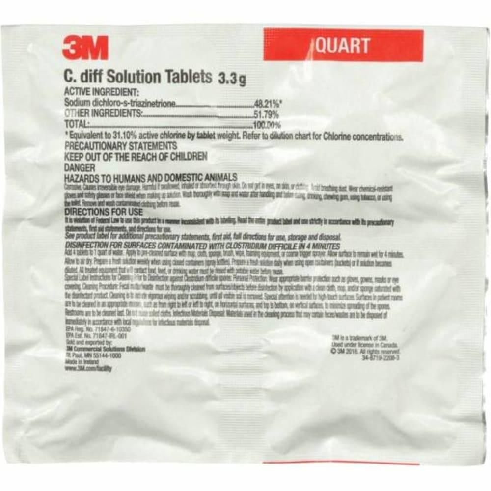 C. Diff Solution Quart Size Sanitizing Tablets (2-Case)