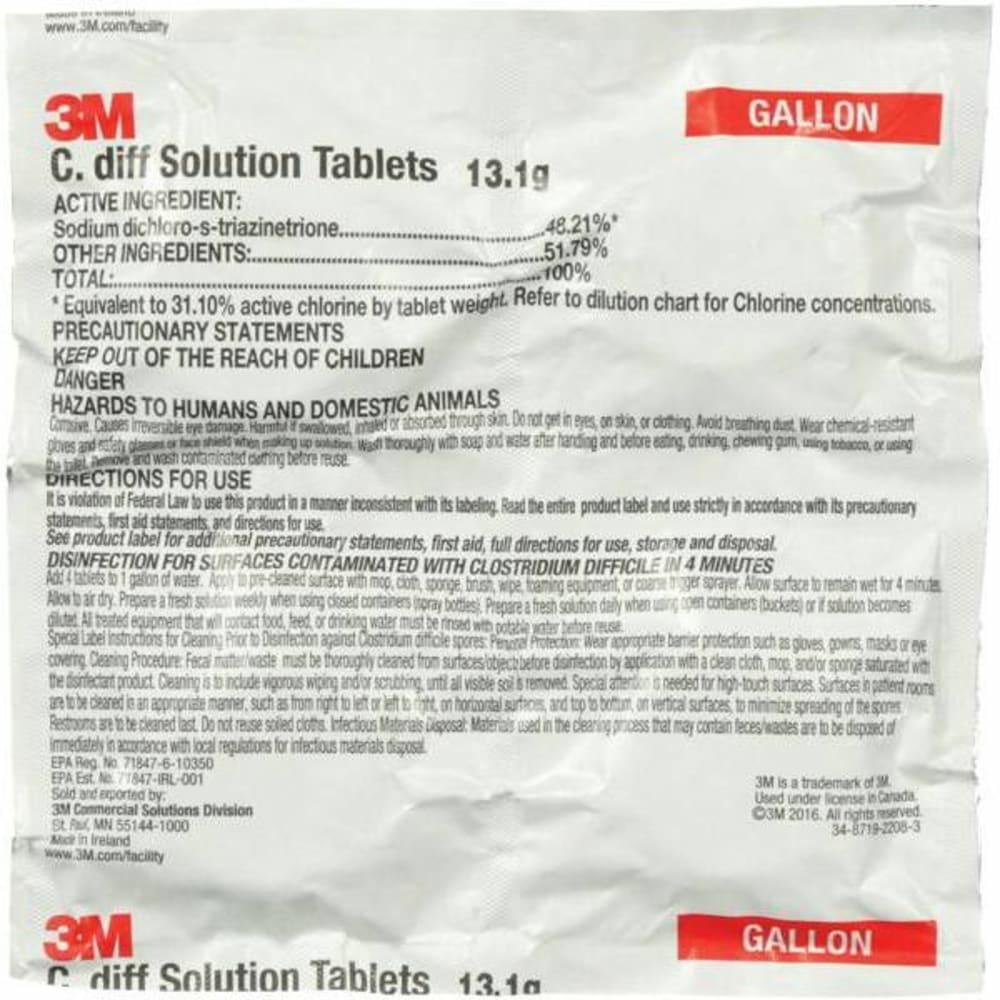 C. Diff Solution Sanitizing Tablets Gallon Size (2-Case)