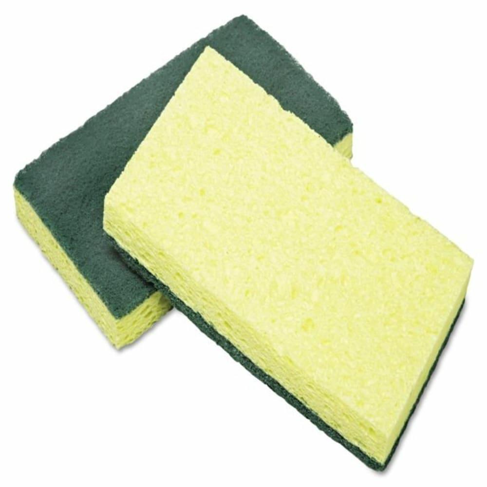 Cellulose Scrubber Sponge 3.25 X 6.25 0.75″ Thick Yellow/Green