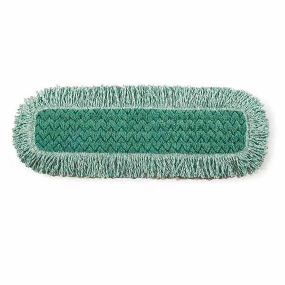 Commercial Hy24 In. Green Microfiber Dust Mop Head W/ Fringe