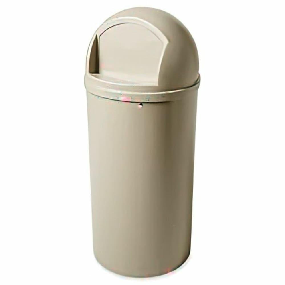 Commercial Marshal 25 Gallon Trash Can (Beige)