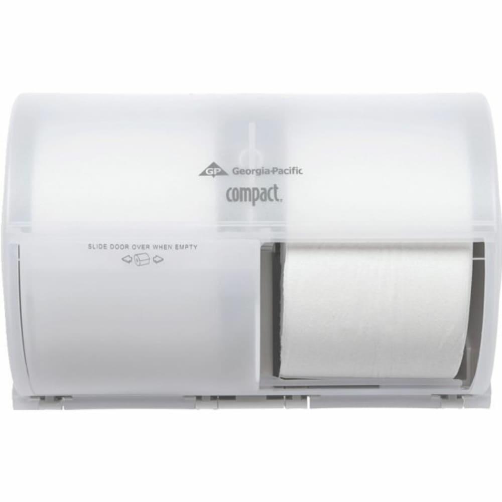 Coreless 2-Roll Side-By-Side Toilet Paper Dispenser (White)