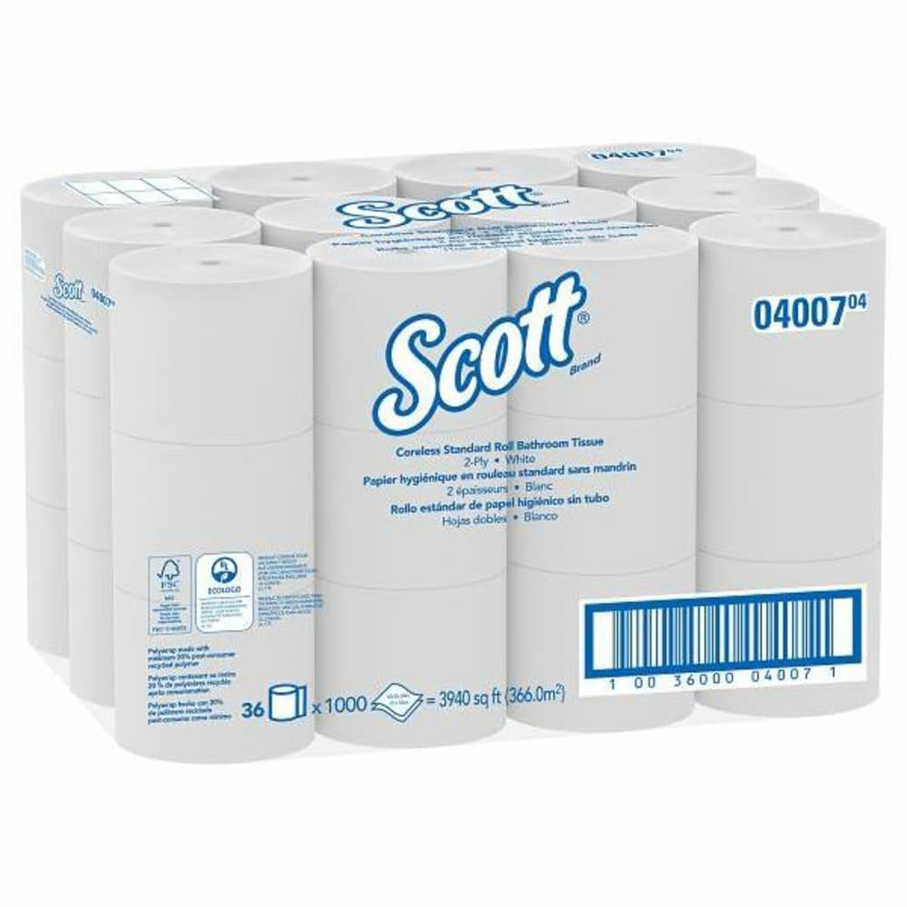 Essential 2-Ply Standard Roll Coreless Toilet Paper (36-Case)