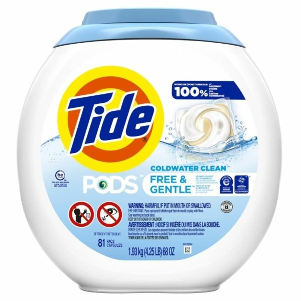 Free & Gentle Laundry Detergent Pods, 81 Ct (Case Of 4)