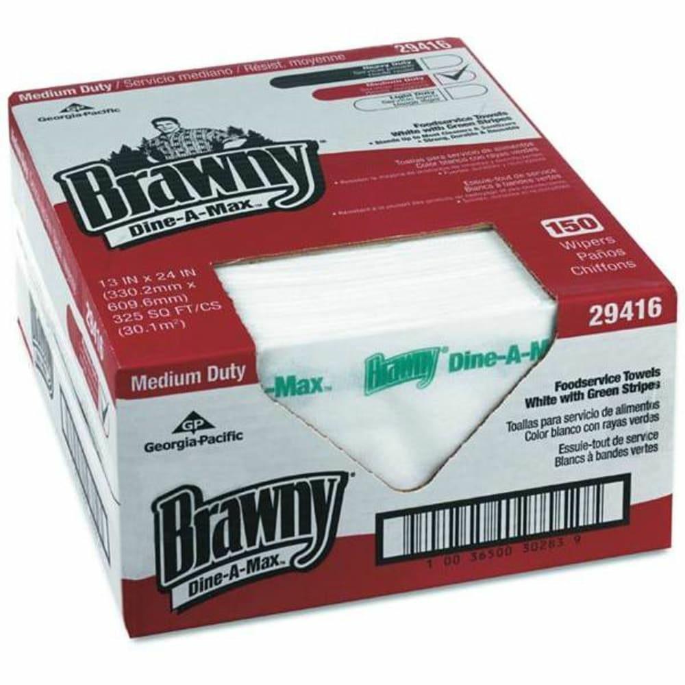 H700 White And Green Disposable Foodservice Towel (150/Box)