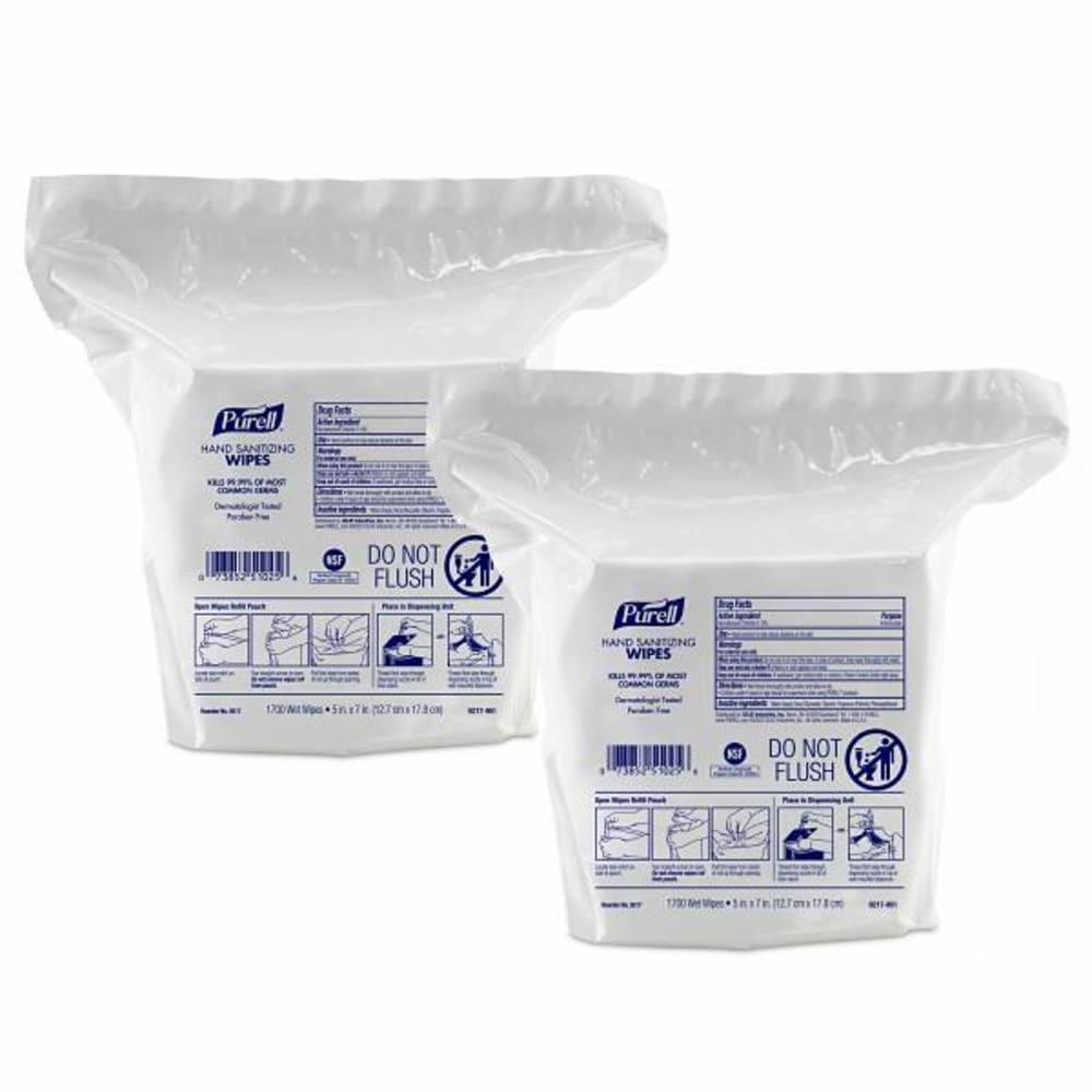 Hand Sanitizing Wipes 1700 Count Refill Case Of 2