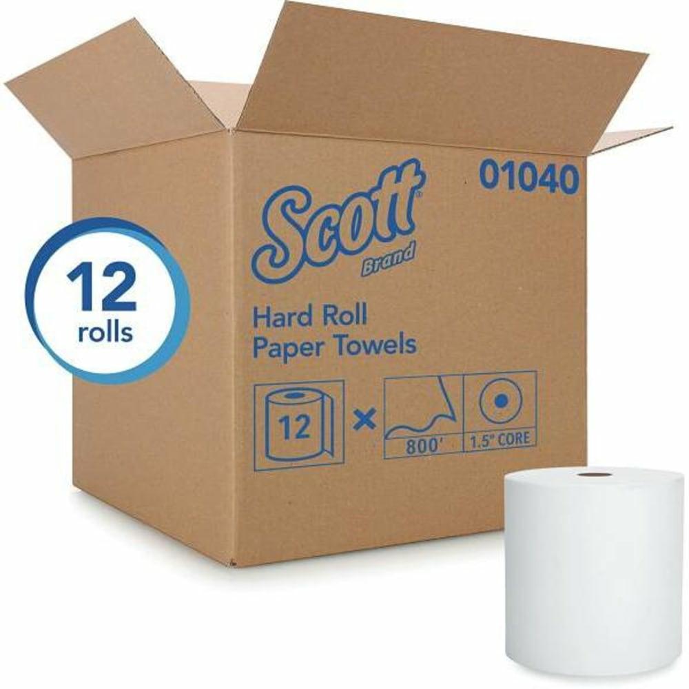 Hard Roll High Capacity Paper Towels (12 Rolls/Case, 800’/Roll)