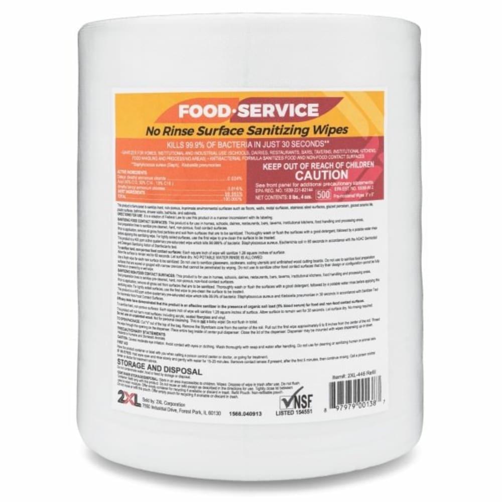 No Rinse Food Service Sanitizing Wipes Case Of 2