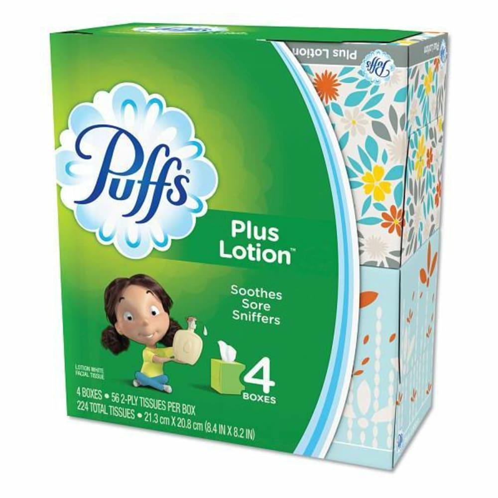 Plus Lotion Facial Tissue, White, 1-Ply, 8 1/5 X 8 2/5″, 56/Box, 24/Carton