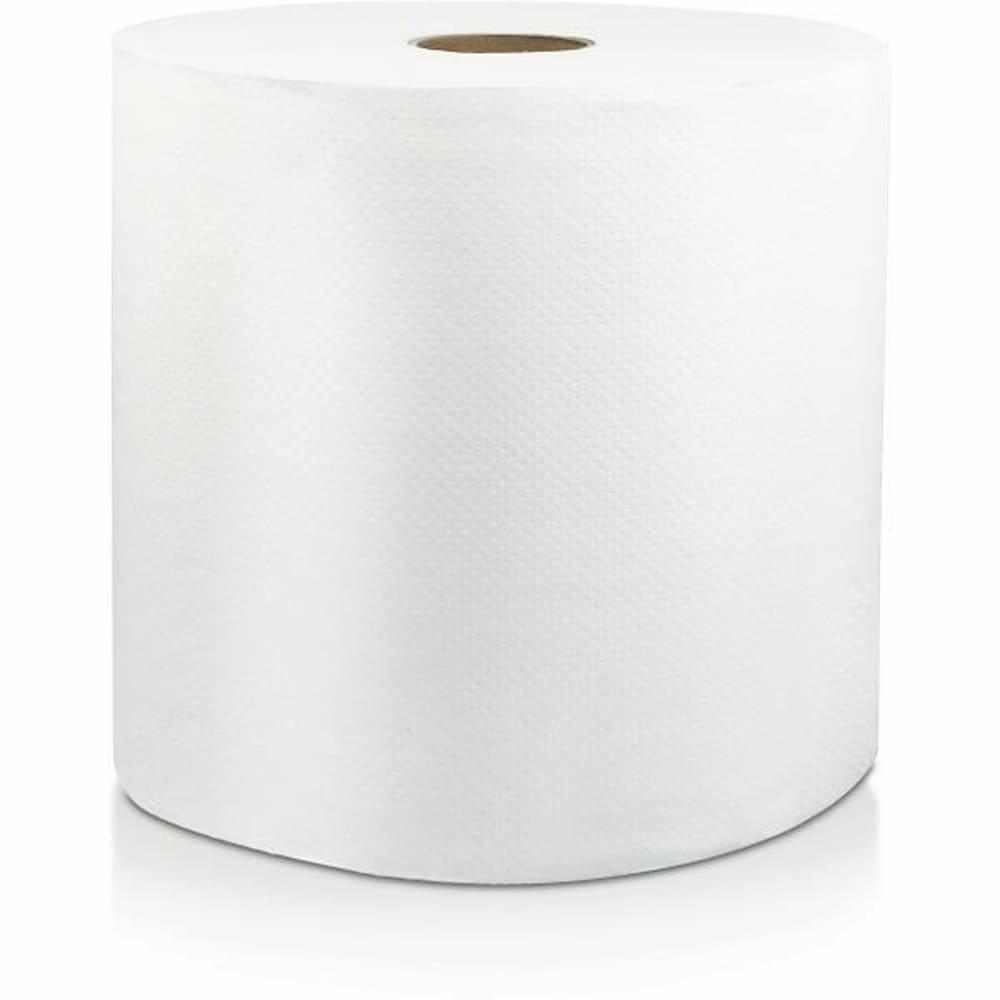 Premium 1-Ply Hardwound Paper Towels 800 Ft. Roll (White) (6-Case)