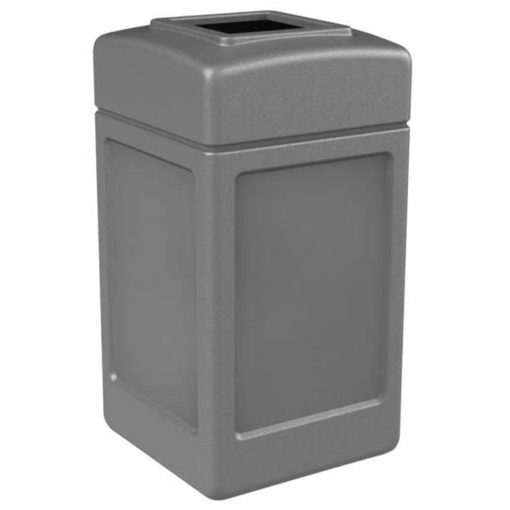 Products Polytec 42 Gallon Waste Container Open Top Gray