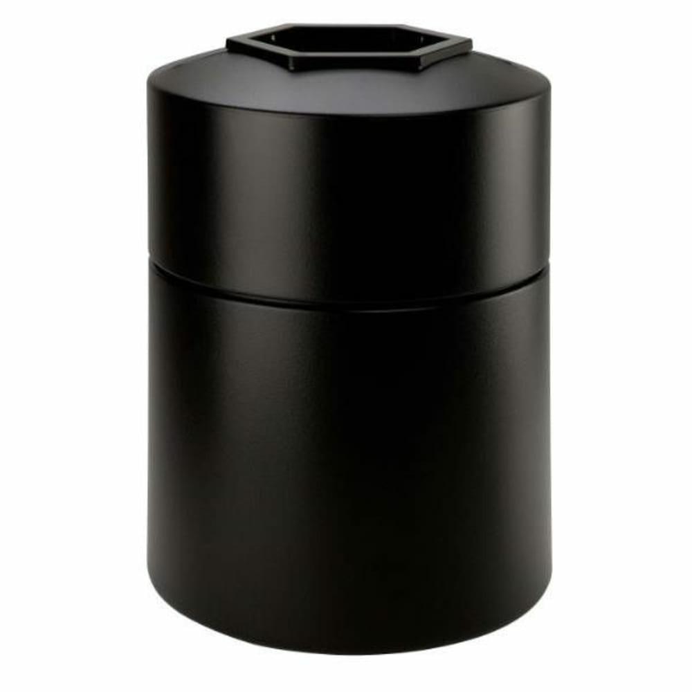 Products Polytec Round Trash Receptacle, 45 Gallon, Black