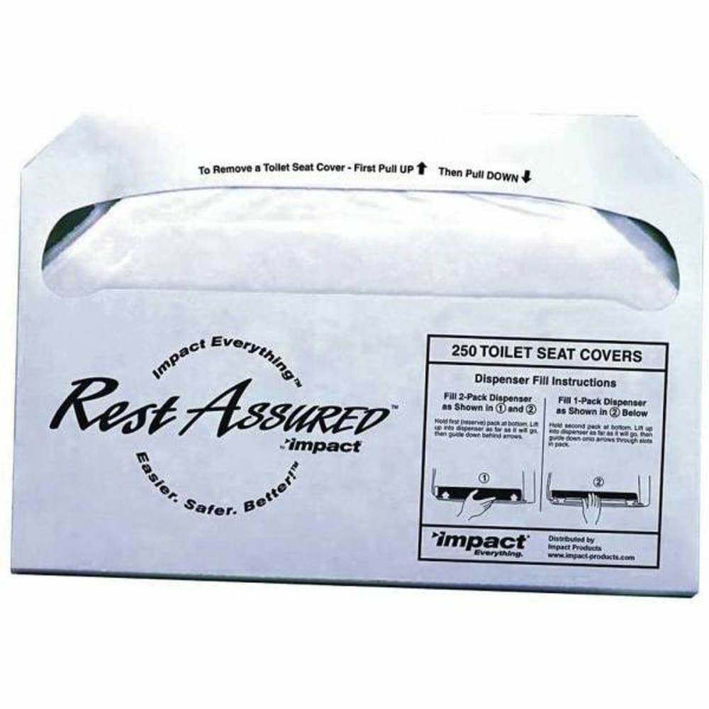 Products Rest Assured Half-Fold Toilet Seat Covers (White) (5000-Case)