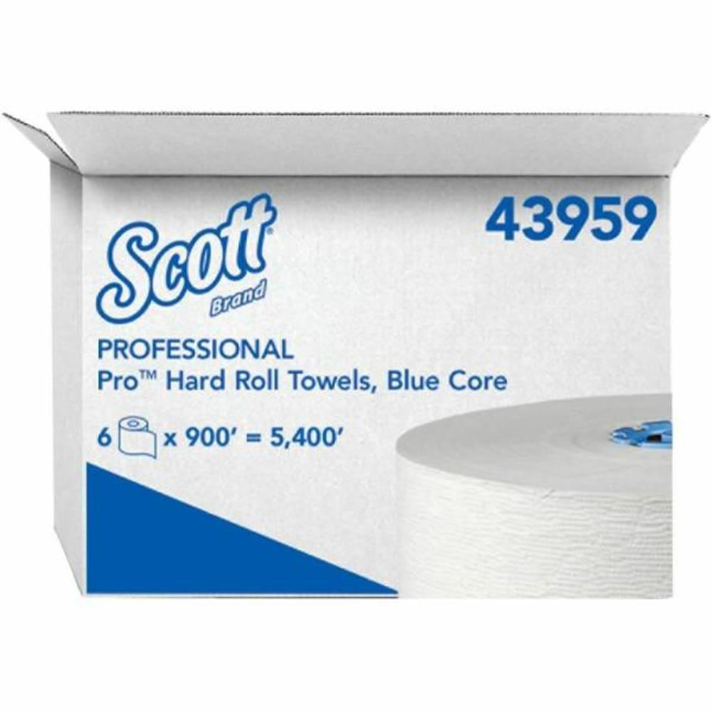 Pro™ Blue Core Hard Roll Towels (43959) With Absorbency Pockets™ (6 Rolls/Case, 900’/Roll)